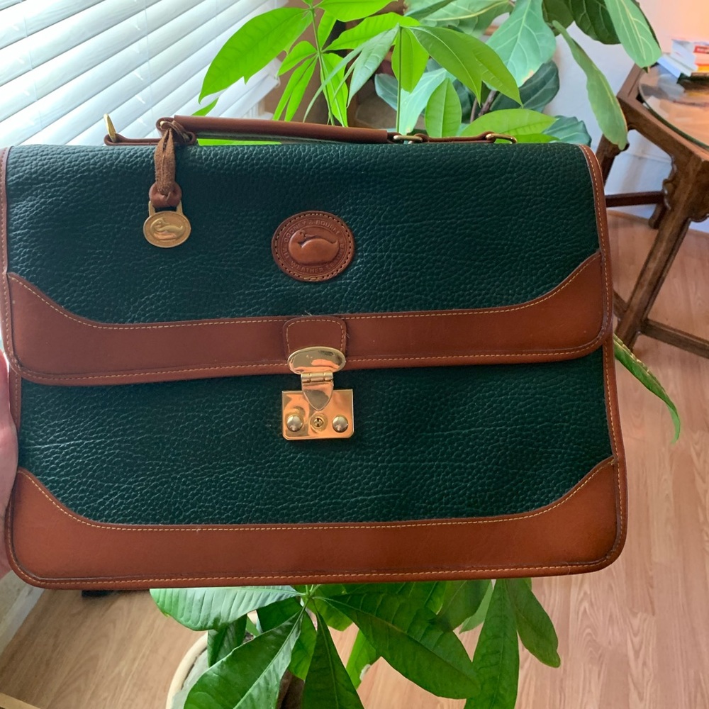 Vintage Dooney & Bourke leather briefcase portfolio